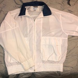 vintage white windbreaker